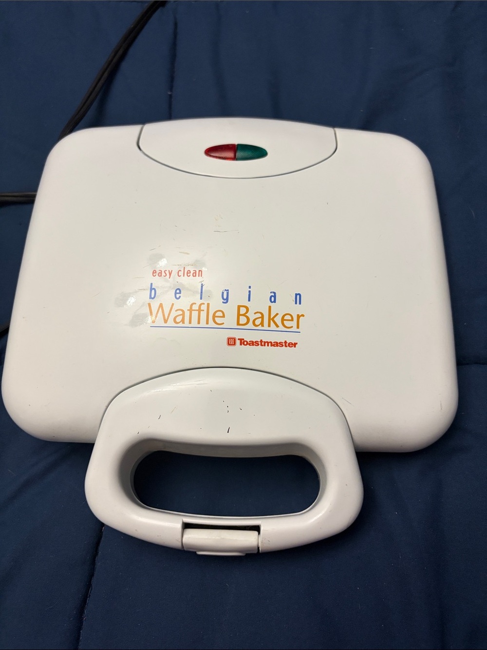 White Belgian Waffle Baker - Easy Clean
